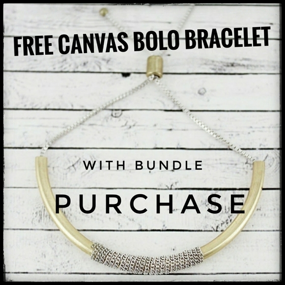 Bella Canvas Jewelry - FREE!!! Two-Tone Trendy Bolo Bracelet